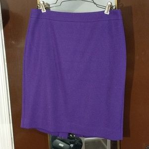 Wool pencil skirt